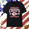 Distressed Kansas City Chiefs 1960 Football T Shirt, Stylish 2D Graphic Shirt Distressed Kansas City Chiefs 1960 Football T Shirt