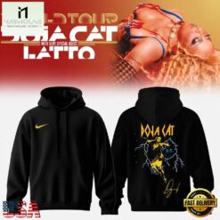 Doja Cat Tour Ma Vie World Tour 2026 Signature Black Hoodie, Popular 3D Music Tee Doja Cat Tour MA Vie World Tour 2026 Signature Black Hoodie