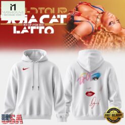 Doja Cat Tour Ma Vie World Tour 2026 Signature Graphic White Hoodie, Popular 3D Music Tee Doja Cat Tour MA Vie World Tour 2026 Signature Graphic White Hoodie
