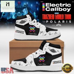 Electric Callboy Tanzneid World Tour 2026 Signature Custom Air Jordan 1 Hightop Shoes, Music Fan AJ1 Sneakers Electric Callboy Tanzneid World Tour 2026 Signature Custom Air Jordan 1 Hightop Shoes