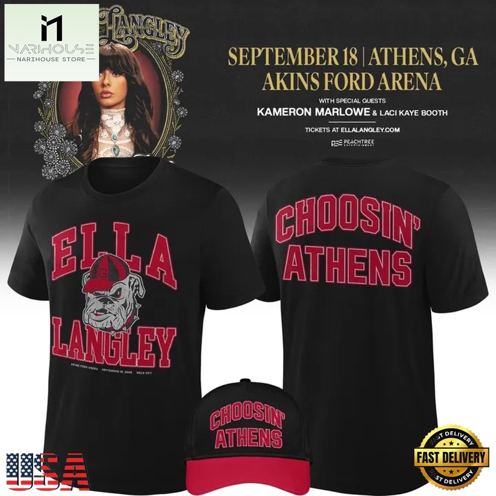 Ella Langley x Georgia Bulldogs 2026 Exclusive Edition T Shirt, Popular 3D Music Tee Ella Langley x Georgia Bulldogs 2026 Exclusive Edition T Shirt, Popular 3D Music Tee