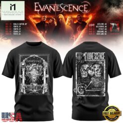 Evanescence Australia & New Zealand Tour 2027 Limited Edition T Shirt, Popular 3D Music Tee Evanescence Australia New Zealand Tour 2027 Limited Edition T Shirt