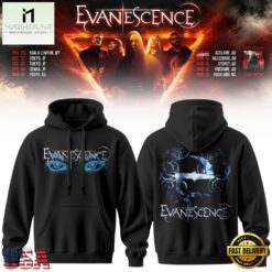 Evanescence Australia & New Zealand Tour 2027 New Design Hoodie, Popular 3D Music Tee Evanescence Australia New Zealand Tour 2027 New Design Hoodie
