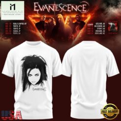 Evanescence Australia & New Zealand Tour 2027 Special New T Shirt, Popular 3D Music Tee Evanescence Australia New Zealand Tour 2027 Special New T Shirt