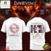 Evanescence Australia & New Zealand Tour 2027 White T Shirt, Popular 3D Music Tee Evanescence Australia New Zealand Tour 2027 White T Shirt