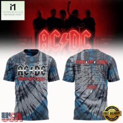 Exclusive ACDC Power Up Tour 2026 Schedule 3D Shirt, Popular 3D Music Tee Exclusive Acdc Power UP Tour 2026 Schedule 3D Shirt