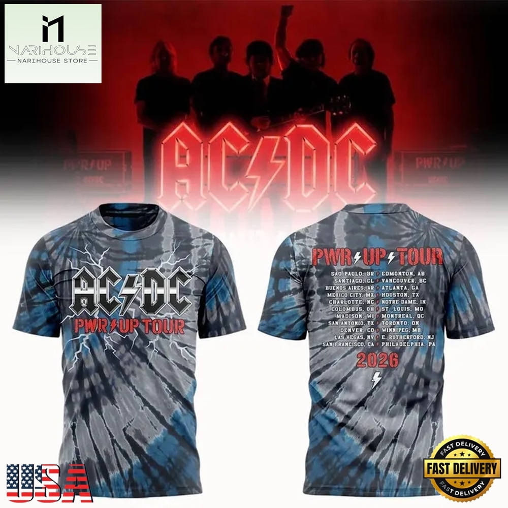 Exclusive ACDC Power Up Tour 2026 Schedule 3D Shirt, Popular 3D Music Tee Exclusive ACDC Power Up Tour 2026 Schedule 3D Shirt, Popular 3D Music Tee