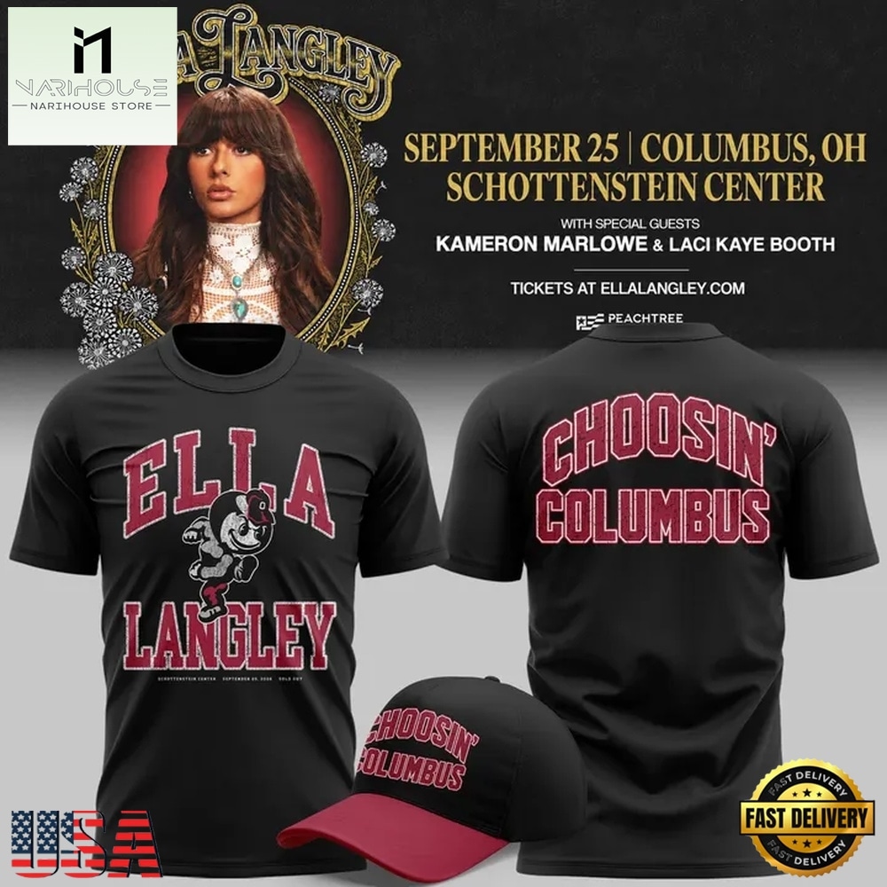 Exclusive Edition Ella Langley x Ohio State Buckeyes 2026 T Shirt, Popular 3D Music Tee Exclusive Edition Ella Langley x Ohio State Buckeyes 2026 T Shirt, Popular 3D Music Tee