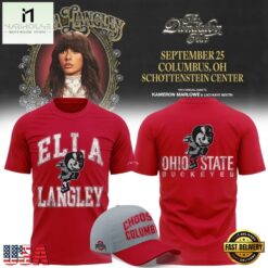 Exclusive Edition Ella Langley x Ohio State Buckeyes Mascot 2026 T Shirt, Popular 3D Music Tee Exclusive Edition Ella Langley X Ohio State Buckeyes Mascot 2026 T Shirt