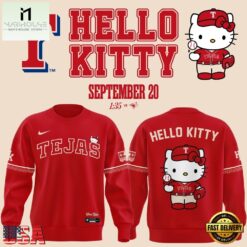 Exclusive Tejas City Connect Texas Rangers x Hello Kitty 2026 Sweatshirt, Popular 3D Music Tee Exclusive Tejas City Connect Texas Rangers X Hello Kitty 2026 Sweatshirt