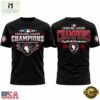 Fayetteville Woodpeckers 2026 Carolina League Champions Black T Shirt, Hot 3D Shirt Trend Fayetteville Woodpeckers 2026 Carolina League Champions Black T Shirt