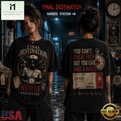 Final Destination Nurse Fate Call Halloween 3D Shirt, Popular 3D Music Tee Final Destination Nurse Fate Call Halloween 3D Shirt