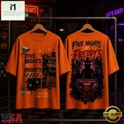 Five Nights at Freddy’s Night Shift Halloween 3D Shirt, Popular 3D Music Tee Five Nights AT Freddy S Night Shift Halloween 3D Shirt