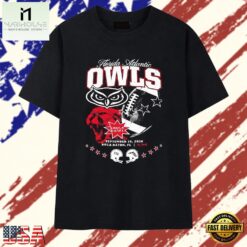 Florida Atlantic Owls vs FIU Shula Bowl September 19 2026 Boca Raton T Shirt, Stylish 2D Graphic Shirt Florida Atlantic Owls VS Fiu Shula Bowl September 19 2026 Boca Raton T Shirt
