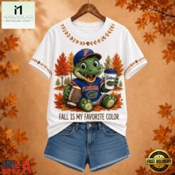 Florida Gators NCAA Fall Is My Favorite Color Football Unisex 3D Shirt, NCAA College 3D Shirt Florida Gators Ncaa Fall IS MY Favorite Color Football Unisex 3D Shirt