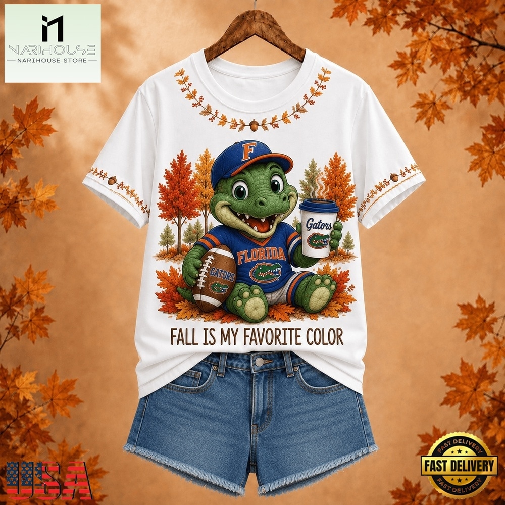 Florida Gators NCAA Fall Is My Favorite Color Football Unisex 3D Shirt, NCAA College 3D Shirt Florida Gators NCAA Fall Is My Favorite Color Football Unisex 3D Shirt, NCAA College 3D Shirt