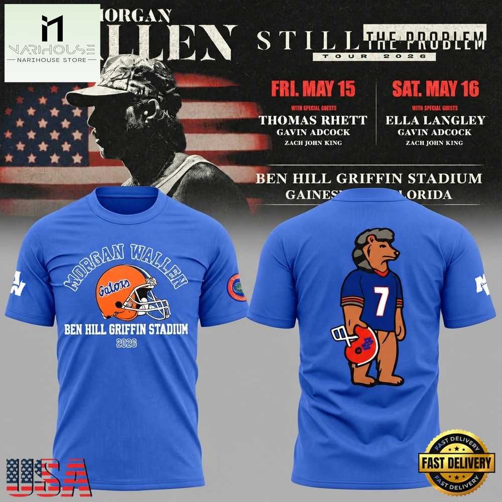 Florida Gators x Morgan Wallen Still the Problem Tour 2026 T Shirt, Hot 3D Shirt Trend Florida Gators x Morgan Wallen Still the Problem Tour 2026 T Shirt, Hot 3D Shirt Trend