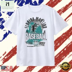 Florida Marlins Baseball 1993 National League Retro T Shirt, Stylish 2D Graphic Shirt Florida Marlins Baseball 1993 National League Retro T Shirt