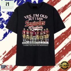 Florida State Seminoles Greatness Legends Signatures Vintage Football T Shirt, Stylish 2D Graphic Shirt Florida State Seminoles Greatness Legends Signatures Vintage Football T Shirt
