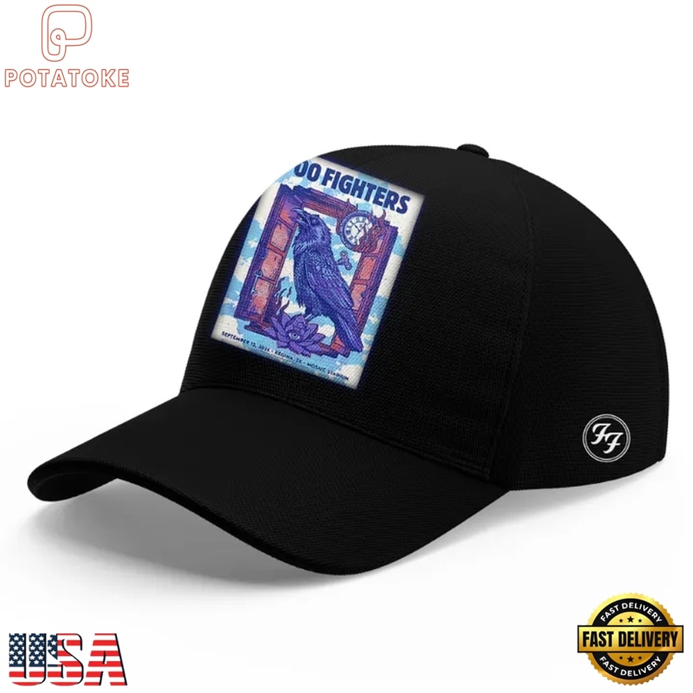 Foo Fighters Mosaic Stadium Regina 2026 Tour Classic Cap Foo Fighters Mosaic Stadium Regina 2026 Tour Classic Cap