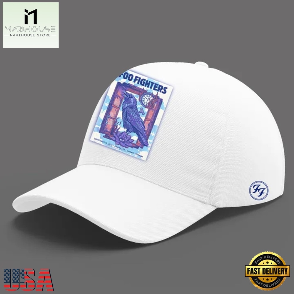 Foo Fighters Mosaic Stadium Regina 2026 Tour White Cap Foo Fighters Mosaic Stadium Regina 2026 Tour White Cap