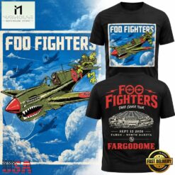 Foo Fighters Take Cover FargoDome 2026 T Shirt, Popular 3D Music Tee Foo Fighters Take Cover Fargodome 2026 T Shirt