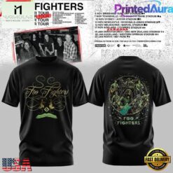 Foo Fighters TAKE COVER TOUR 2026 Black T Shirt, Popular 3D Music Tee Foo Fighters Take Cover Tour 2026 Black T Shirt