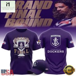 Fremantle Football Club Grand Final 2026 Purple T Shirt, Hot 3D Shirt Trend Fremantle Football Club Grand Final 2026 Purple T Shirt