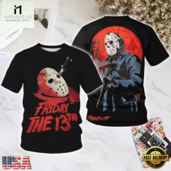 Friday the 13th 1984 Halloween All Over Print T Shirt, Popular 3D Music Tee Friday The 13th 1984 Halloween All Over Print T Shirt