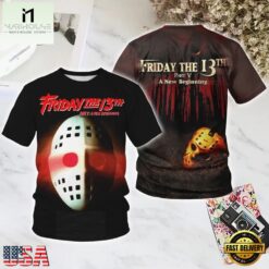 Friday the 13th 1985 Halloween All Over Print T Shirt, Popular 3D Music Tee Friday The 13th 1985 Halloween All Over Print T Shirt