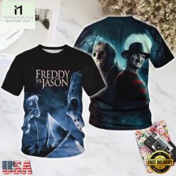 Friday the 13th 2003 Halloween All Over Print T Shirt, Popular 3D Music Tee Friday The 13th 2003 Halloween All Over Print T Shirt