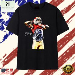 George Kittle San Francisco 49ers Signature T Shirt, Stylish 2D Graphic Shirt George Kittle San Francisco 49ers Signature T Shirt