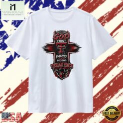 God First Family Second Then Texas Tech Red Raiders T Shirt, Stylish 2D Graphic Shirt God First Family Second Then Texas Tech Red Raiders T Shirt