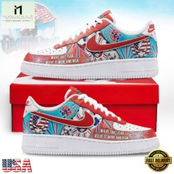 Grateful Dead Wave That Flag 4th Of July Rock Graphic Air Force 1 Shoes, Music Artist AF1 Shoes Grateful Dead Wave That Flag 4th OF July Rock Graphic Air Force 1 Shoes