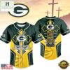 Green Bay Packers NFL Blessed Beyond The Score Baseball Jersey, NFL Game Day Jersey Green Bay Packers Nfl Blessed Beyond The Score Baseball Jersey