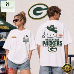 Green Bay Packers NFL Kitty Burger Game Day Unisex 3D Shirt, NFL Sporty Shirt Green Bay Packers Nfl Kitty Burger Game Day Unisex 3D Shirt