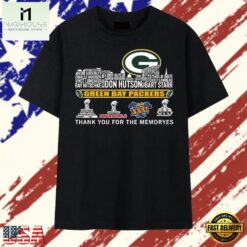 Green Bay Packers Super Bowl Champions Skyline Signatures T Shirt, Stylish 2D Graphic Shirt Green Bay Packers Super Bowl Champions Skyline Signatures T Shirt