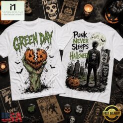 Green Day Punk Never Sleeps Halloween 3D Shirt, Popular 3D Music Tee Green Day Punk Never Sleeps Halloween 3D Shirt
