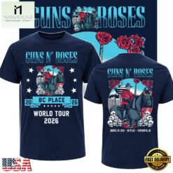 Guns N’ Roses BC Place Vancouver 2026 World Tour Limited Edition T Shirt, Popular 3D Music Tee Guns N Roses BC Place Vancouver 2026 World Tour Limited Edition T Shirt