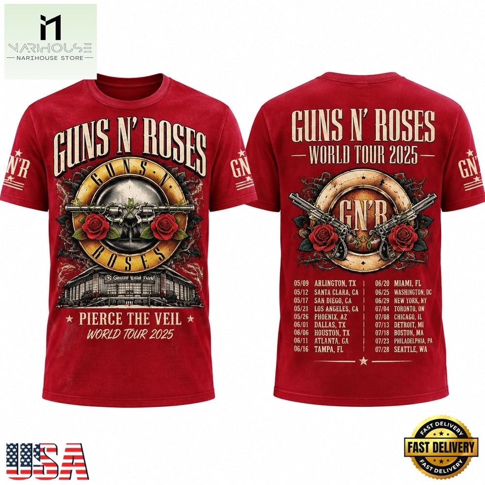 Guns N Roses x Texas Rangers Globe Life Field 2026 Concert Tour T Shirt, Hot 3D Shirt Trend Guns N Roses x Texas Rangers Globe Life Field 2026 Concert Tour T Shirt, Hot 3D Shirt Trend