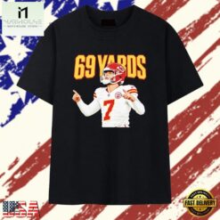 Harrison Butker Kansas City Chiefs 69 yards T Shirt, Stylish 2D Graphic Shirt Harrison Butker Kansas City Chiefs 69 Yards T Shirt