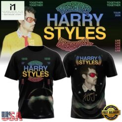 Harry Styles Merch Together Tour 2026 T Shirt, Popular 3D Music Tee Harry Styles Merch Together Tour 2026 T Shirt