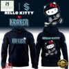 Hello Kitty x Seattle Kraken Hoodie, Popular 3D Music Tee Hello Kitty X Seattle Kraken Hoodie