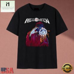 Helloween 40th Anniversary Sorcerer Crystal Orb Band T Shirt, Music Fan 2D Shirt Helloween 40th Anniversary Sorcerer Crystal Orb Band T Shirt