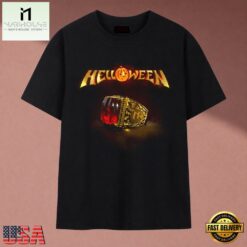 Helloween Golden Ring Red Gem Heavy Metal Band Graphic T Shirt, Music Fan 2D Shirt Helloween Golden Ring Red Gem Heavy Metal Band Graphic T Shirt