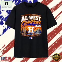 Houston Astros 2026 AL West Champions Houston Baseball Built Different T Shirt, Stylish 2D Graphic Shirt Houston Astros 2026 AL West Champions Houston Baseball Built Different T Shirt