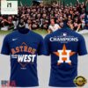 Houston Astros Navy 2026 AL West Division Champions Limited Edition 3D Shirt, Hot 3D Shirt Trend Houston Astros Navy 2026 AL West Division Champions Limited Edition 3D Shirt