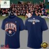 Houston Astros Navy 2026 AL West Division Champions T Shirt, Hot 3D Shirt Trend Houston Astros Navy 2026 AL West Division Champions T Shirt