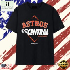 Houston Astros Run the Central 2026 AL West Champions Postseason T Shirt, Stylish 2D Graphic Shirt Houston Astros Run The Central 2026 AL West Champions Postseason T Shirt