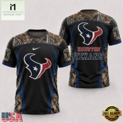 Houston Texans 2026 NFL Hunting Camo 3D Shirt, NFL Sporty Shirt Houston Texans 2026 Nfl Hunting Camo 3D Shirt